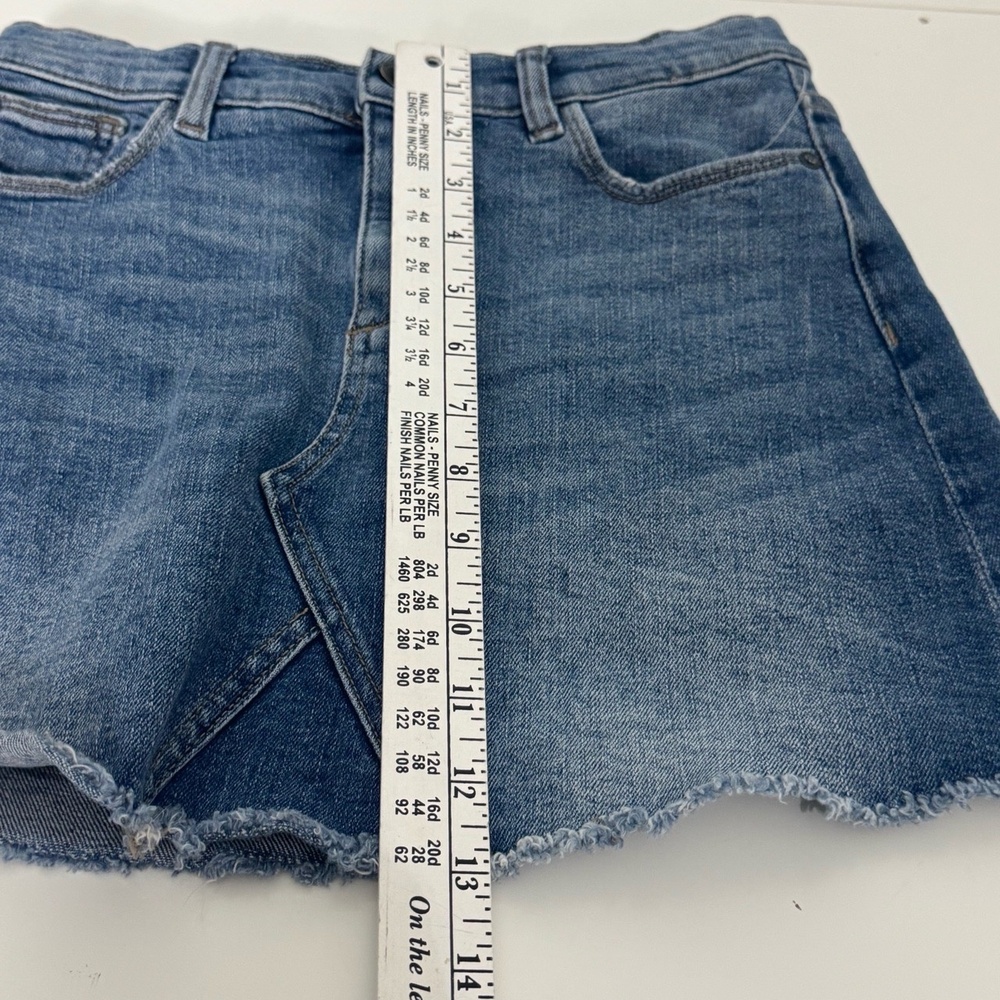 DL1961 Blue Jenny Mini A Line Frayed Hem Skirt Girls Size 12 - Picture 6 of 6